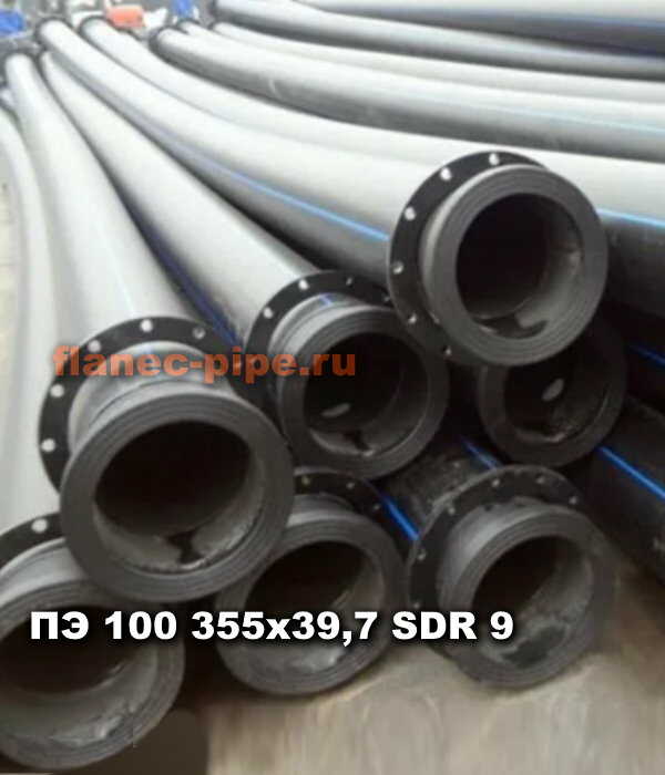 Труба ПЭ 100 355x39.7 мм SDR 9 в Тамбове